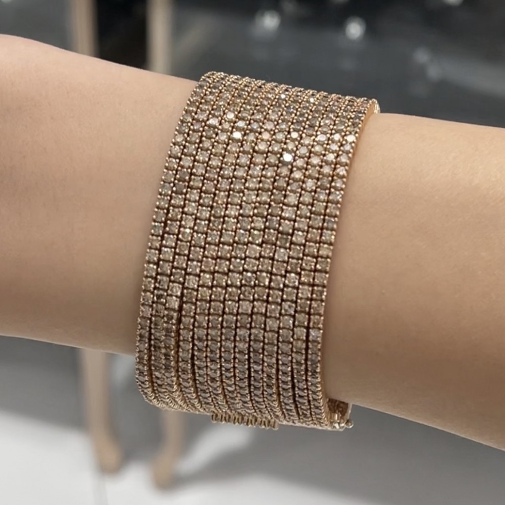 39.04 ct Brown Diamond Bracelet