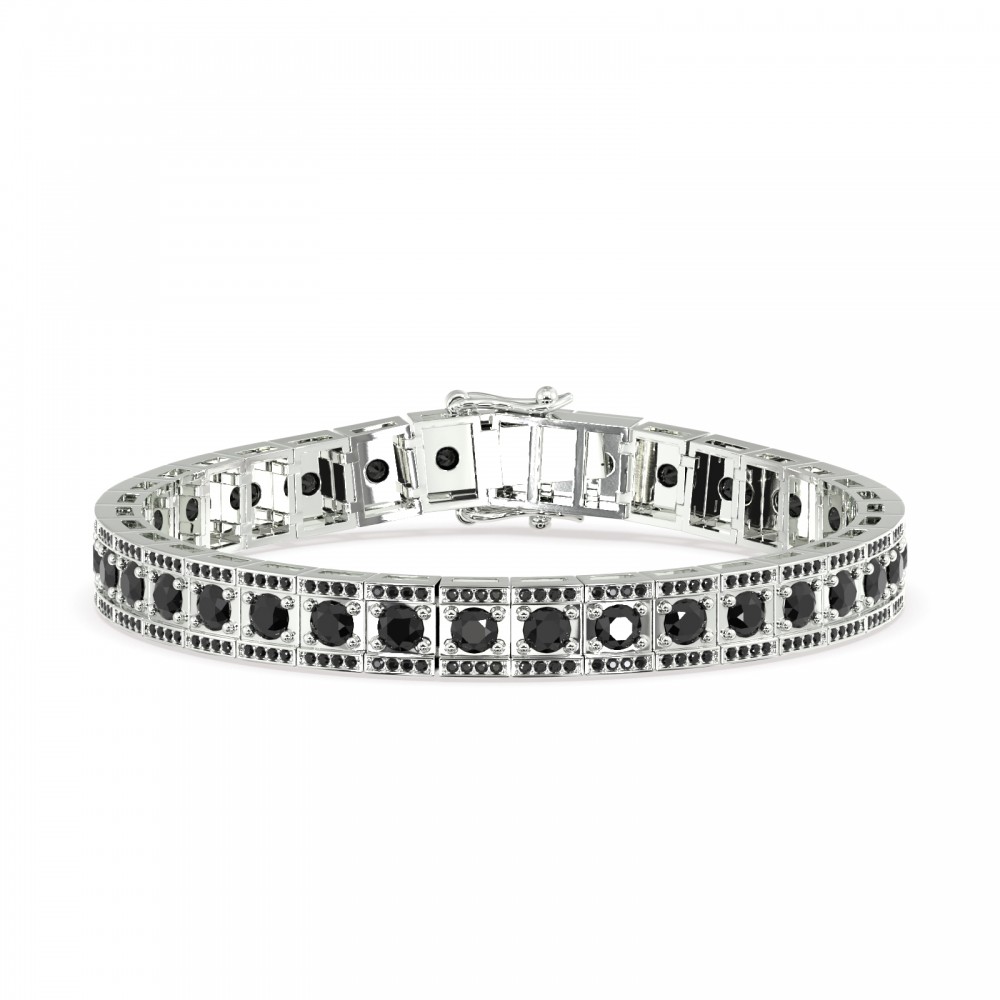 8.22 ct black diamond bracelet