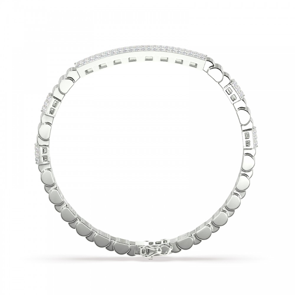 2.14 ct round diamond bracelet