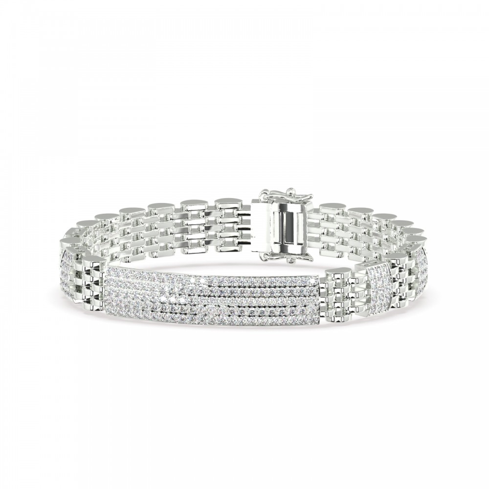 2.14 ct round diamond bracelet