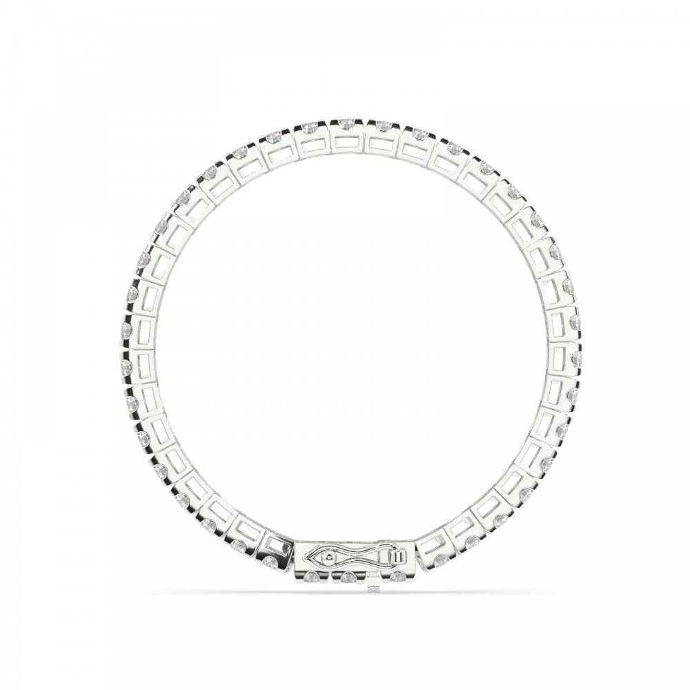 Tennis bracelet with 17.40 ct white diamonds