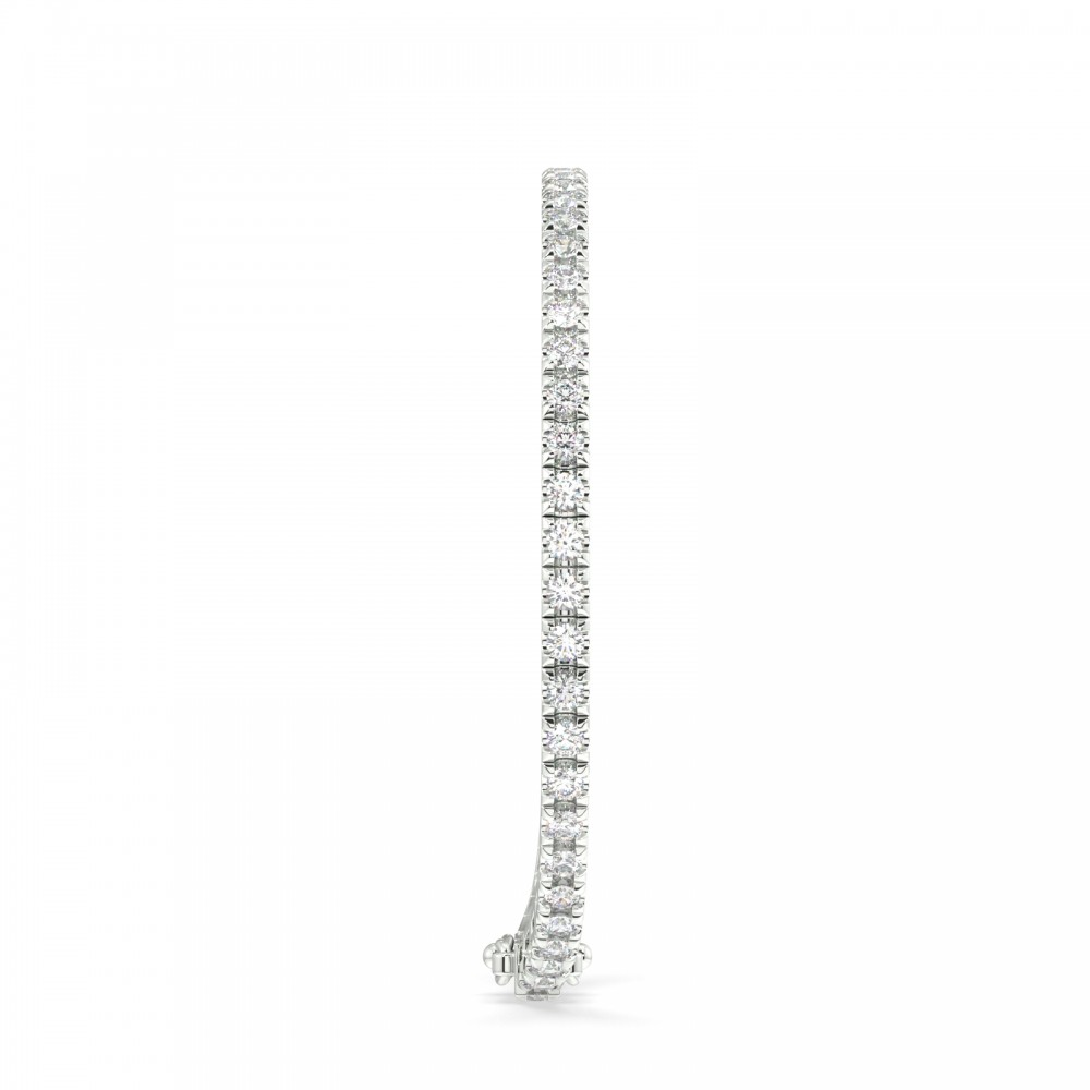 Tennis bracelet with 3.92 ct white diamonds