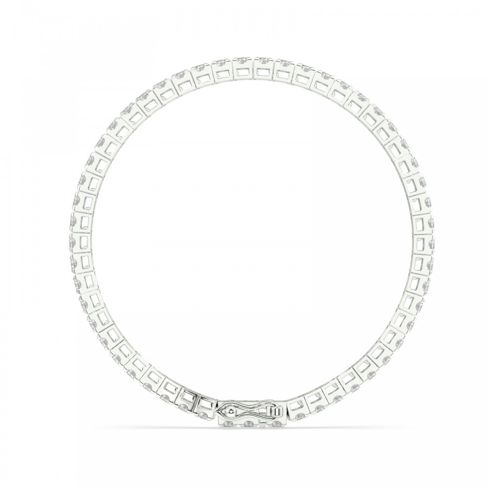Tennis bracelet with 4.16 ct white diamonds