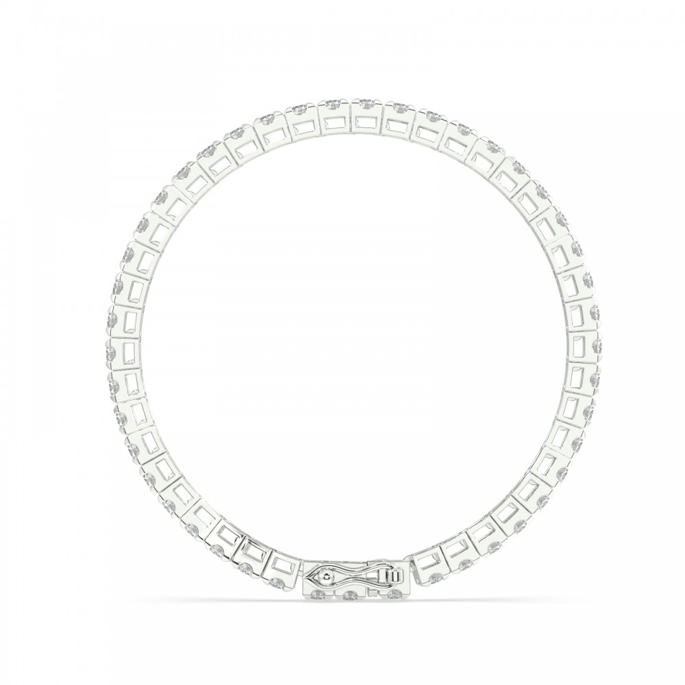 Tennis bracelet with 4.65 ct white diamonds