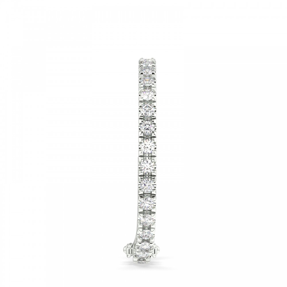 Tennis bracelet with 9.5 ct white diamonds