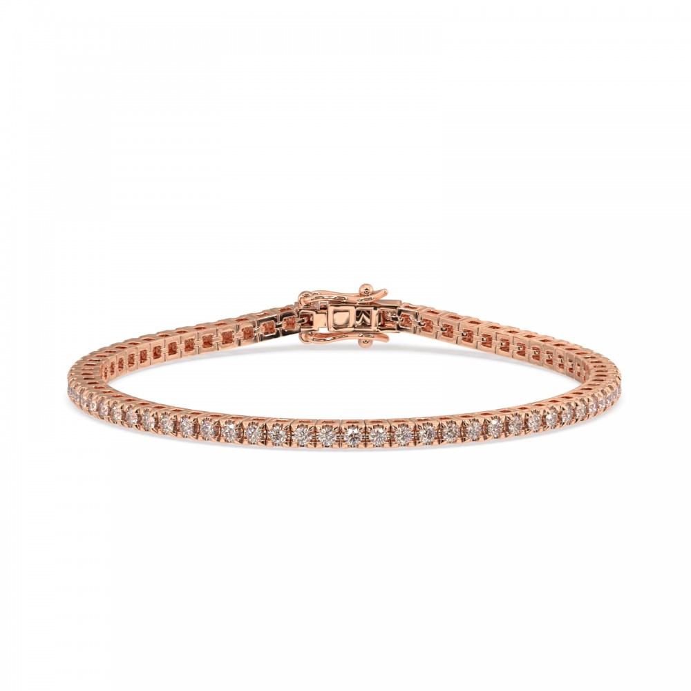 Tennis bracelet with 1.01 ct Brown Diamonds