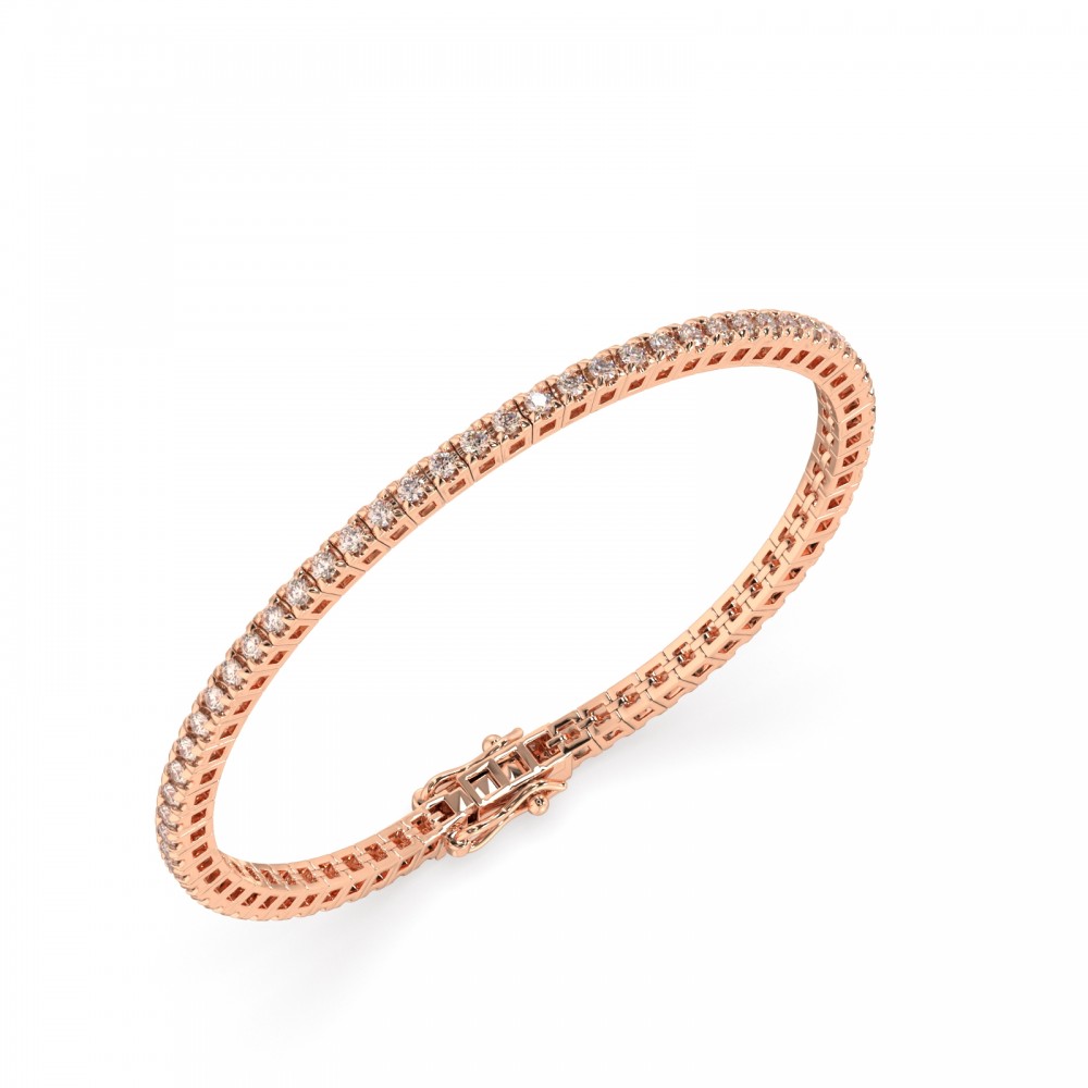 Tennis bracelet with 1.01 ct Brown Diamonds