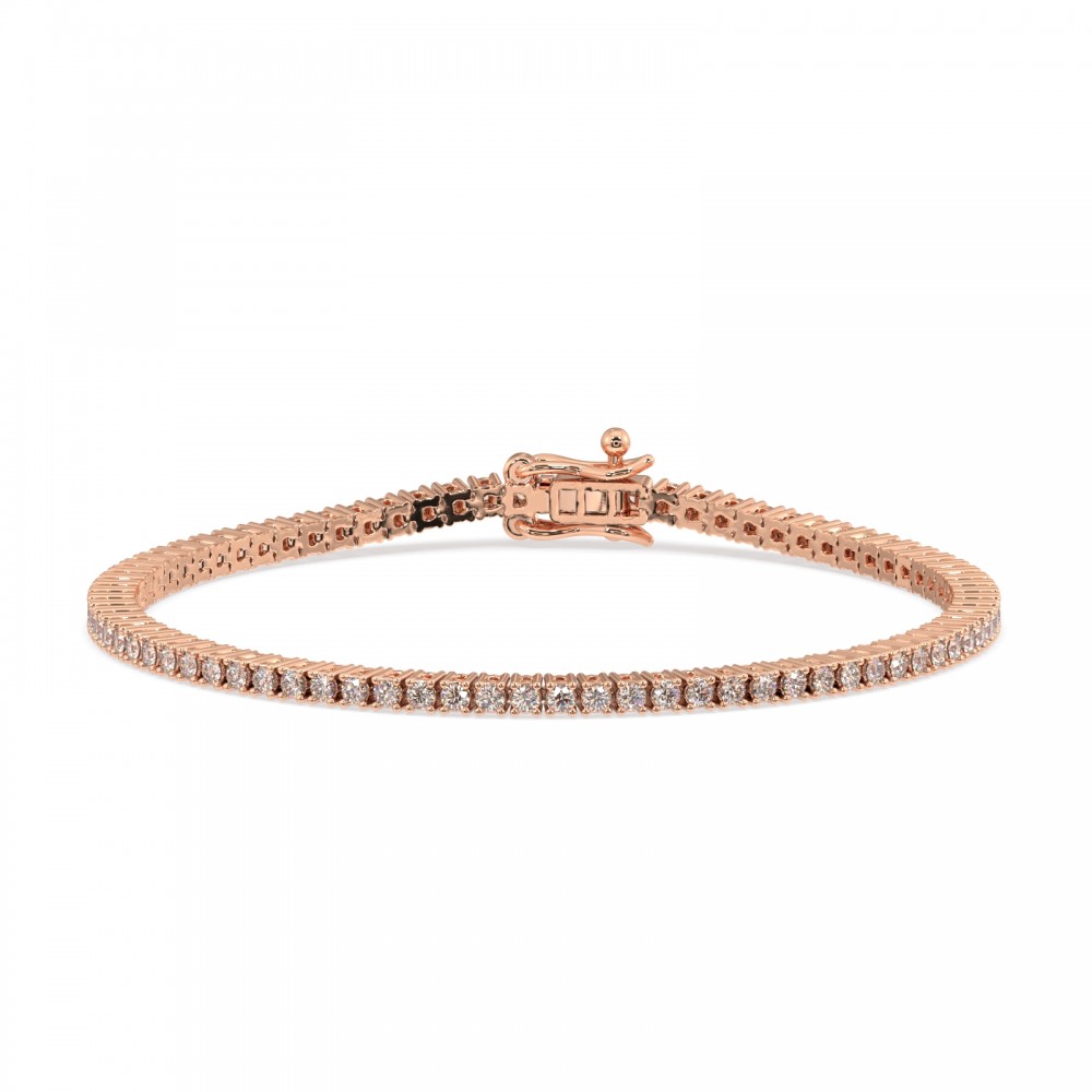 Tennis bracelet with 1.17 ct Brown Diamonds