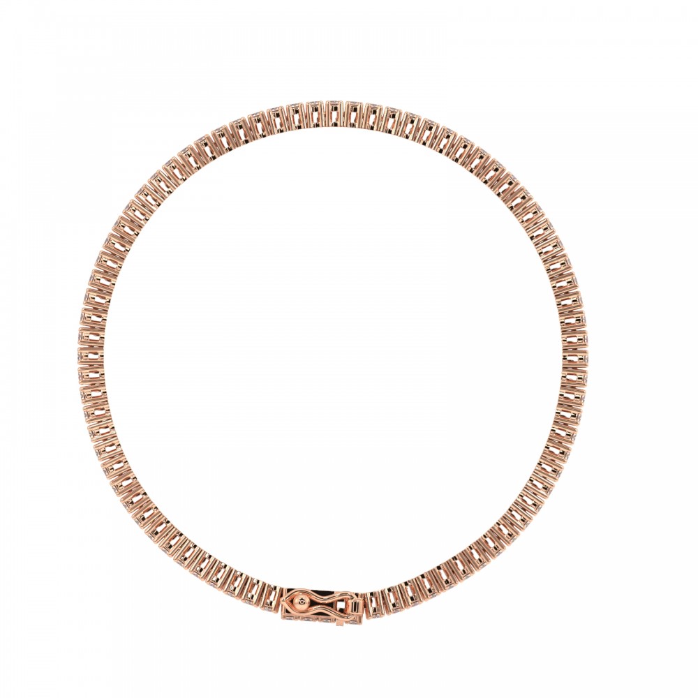 Tennis bracelet with 1.17 ct Brown Diamonds