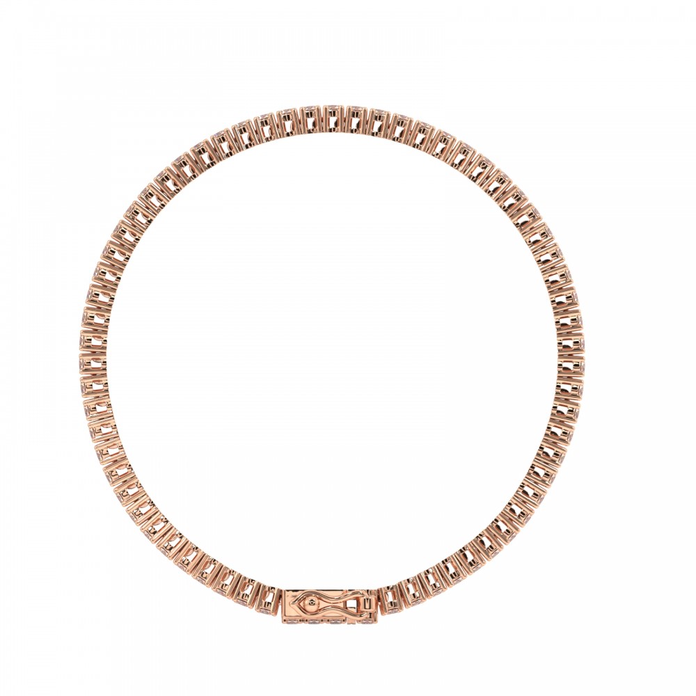 Tennis bracelet with 2.15 ct Brown Diamonds