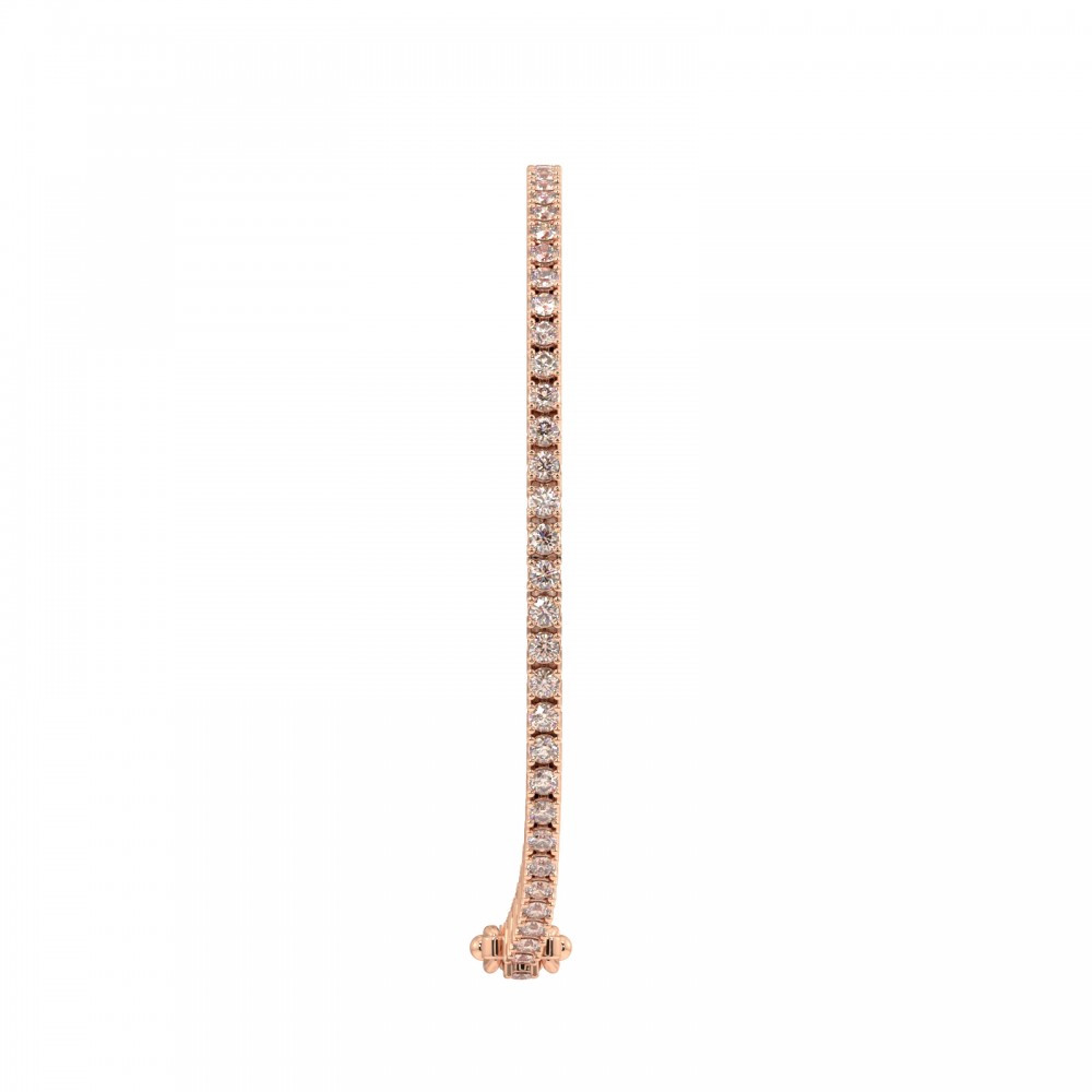Tennis bracelet with 2.60 ct Brown Diamonds
