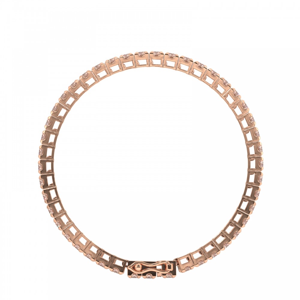 Tennis bracelet with 4.60 ct Brown Diamonds