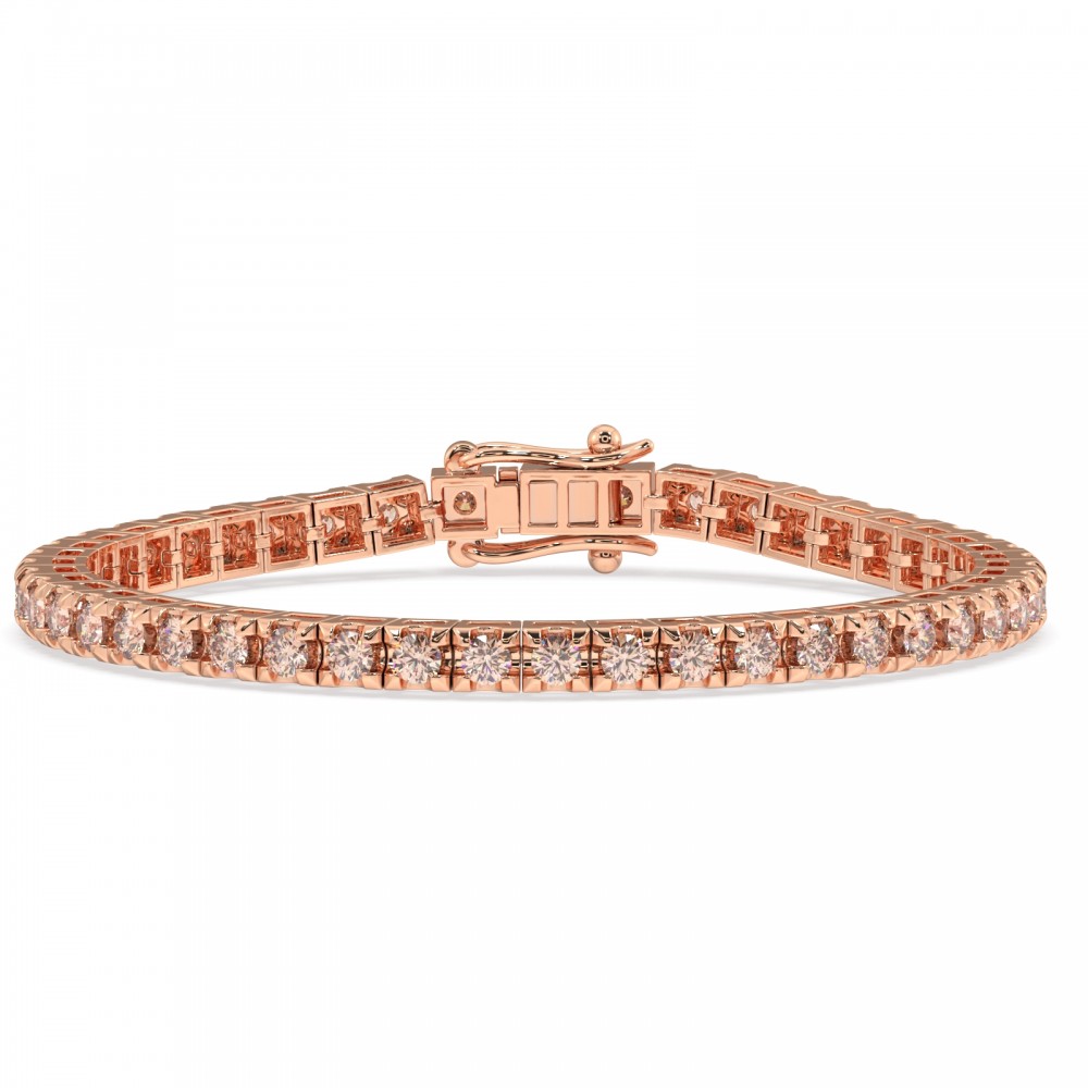 Tennis bracelet with 4.60 ct Brown Diamonds