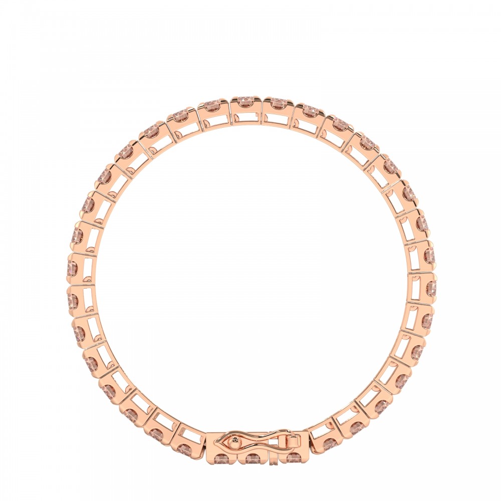 9.5 ct Brown Diamond Tennis Bracelet