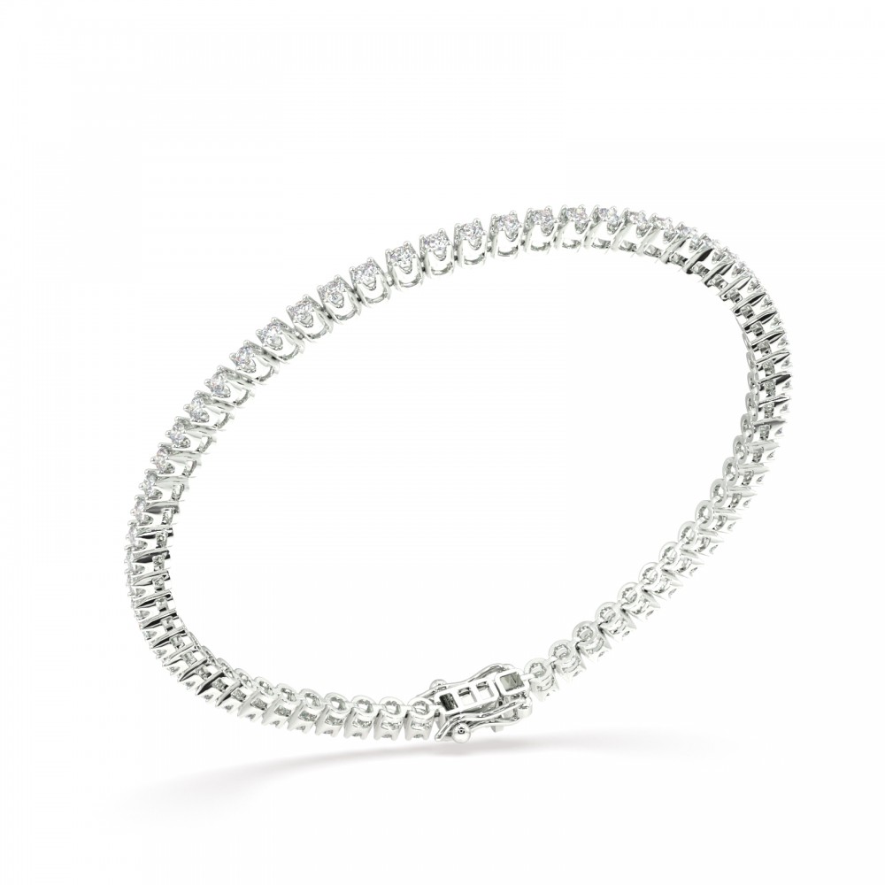 Tennis bracelet with 1.79 ct diamonds