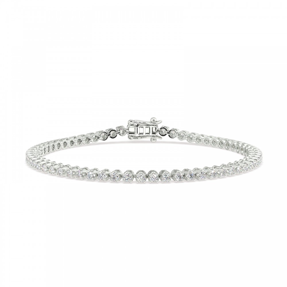 Tennis bracelet with 2.30 ct diamonds