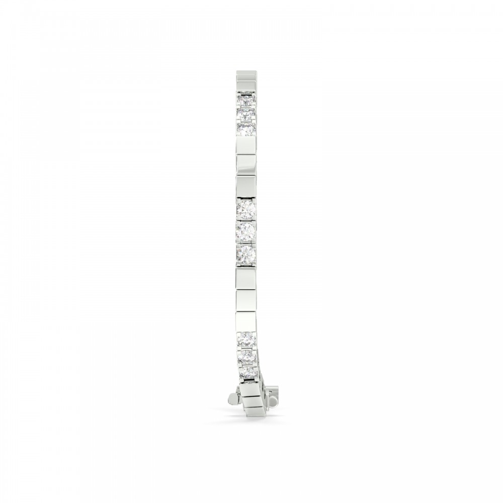 Tennis bracelet with 3.30 ct diamonds