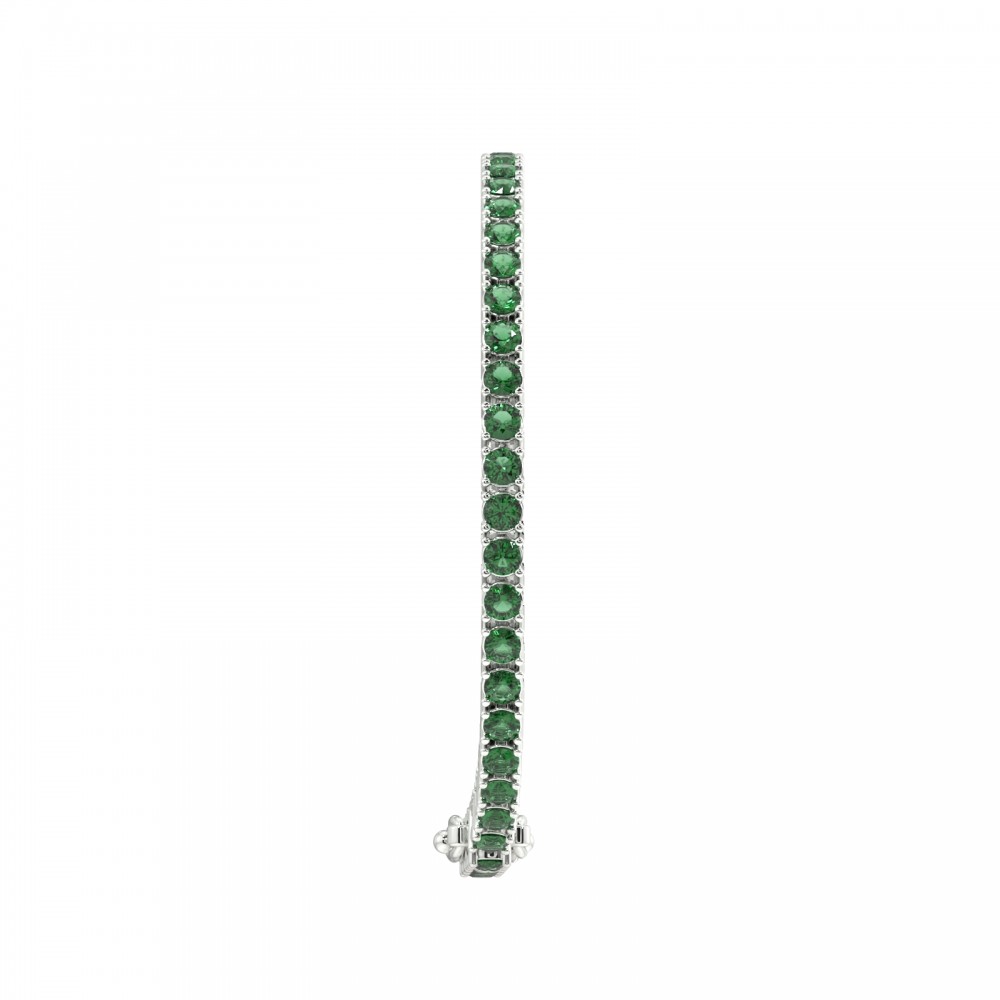 Tennis bracelet with 4.00 ct emeralds