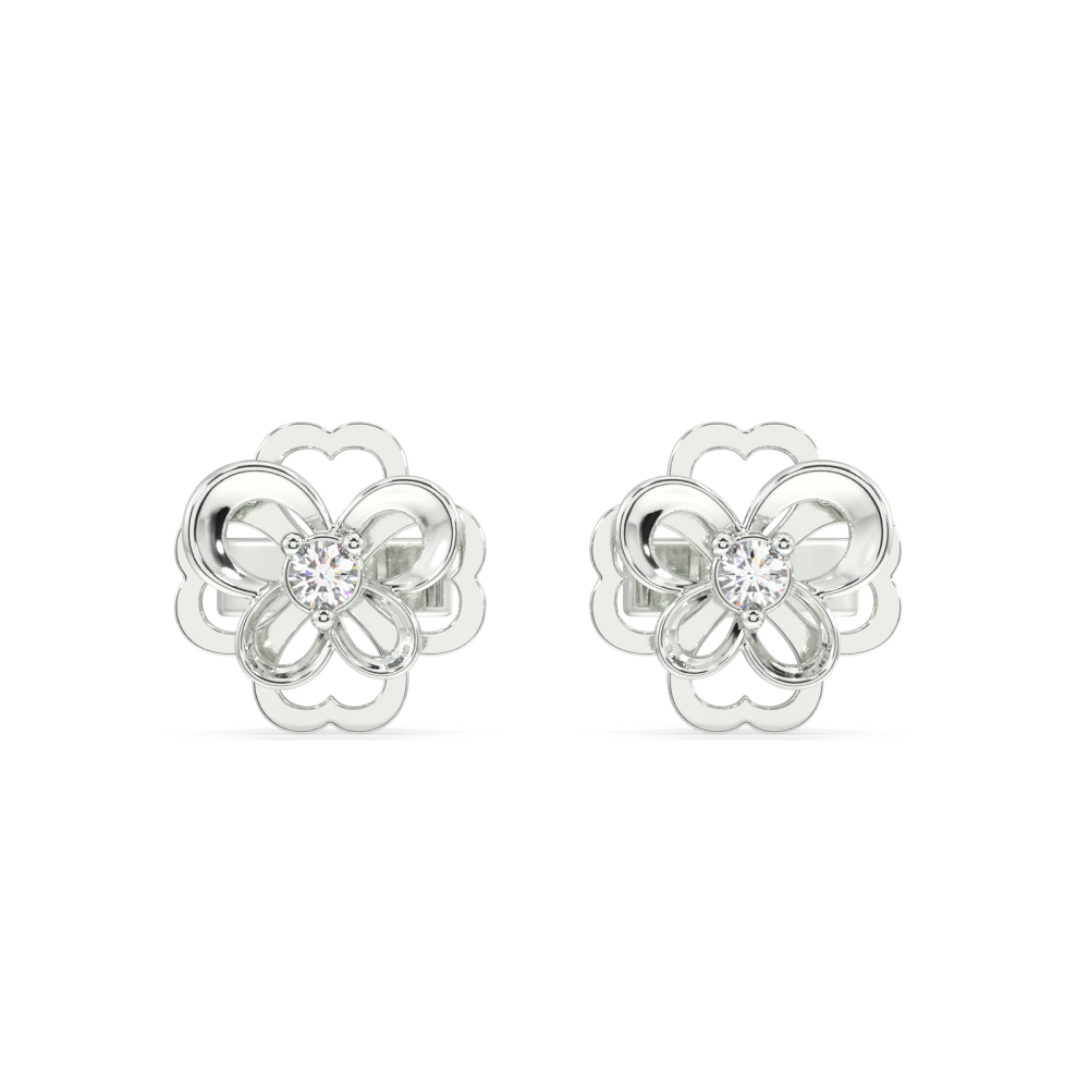 0.03 ct diamond earrings