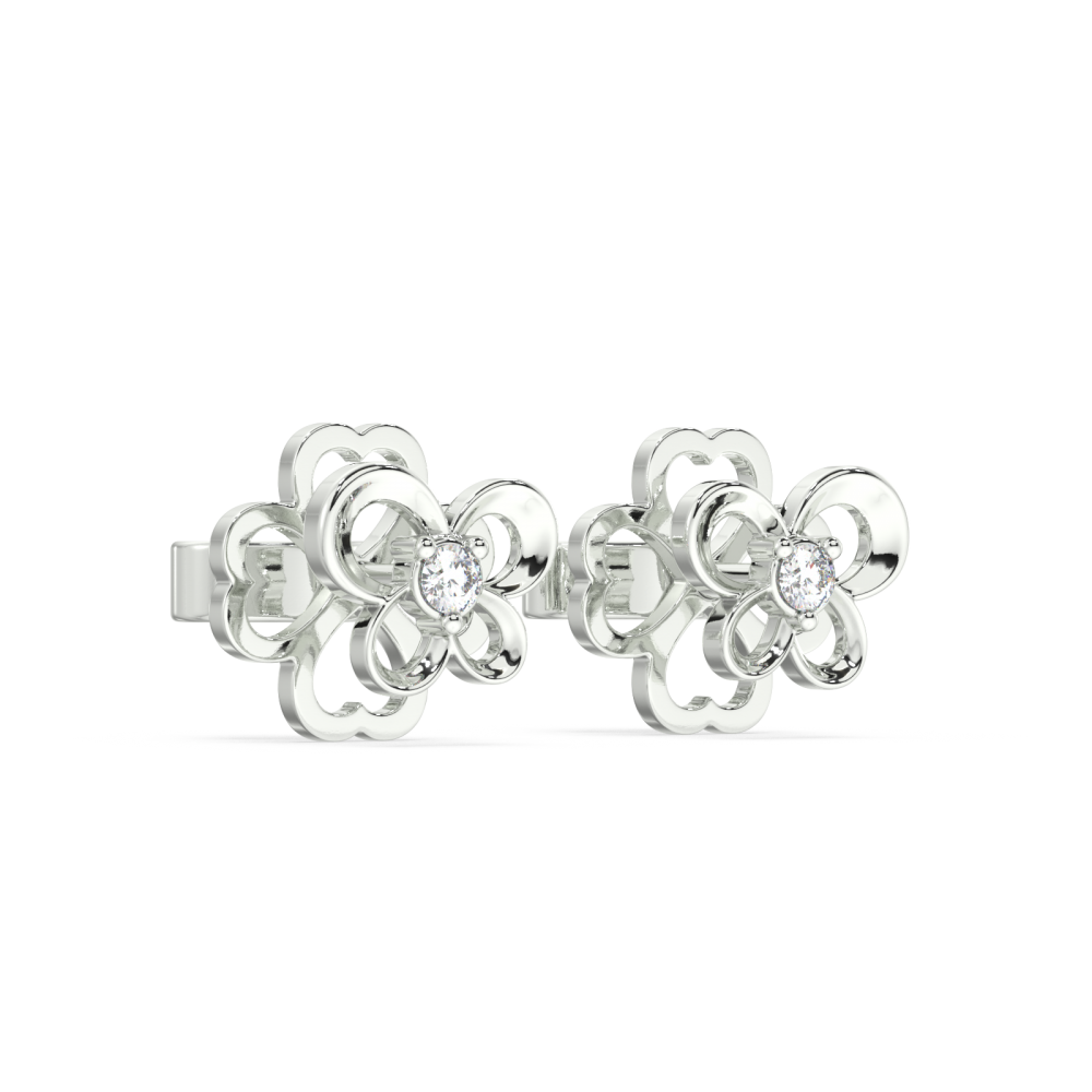 0.03 ct diamond earrings