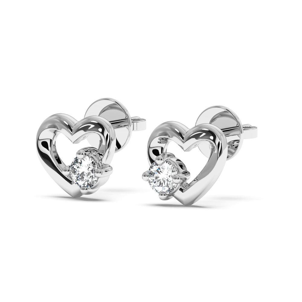 0.12 ct diamond earrings