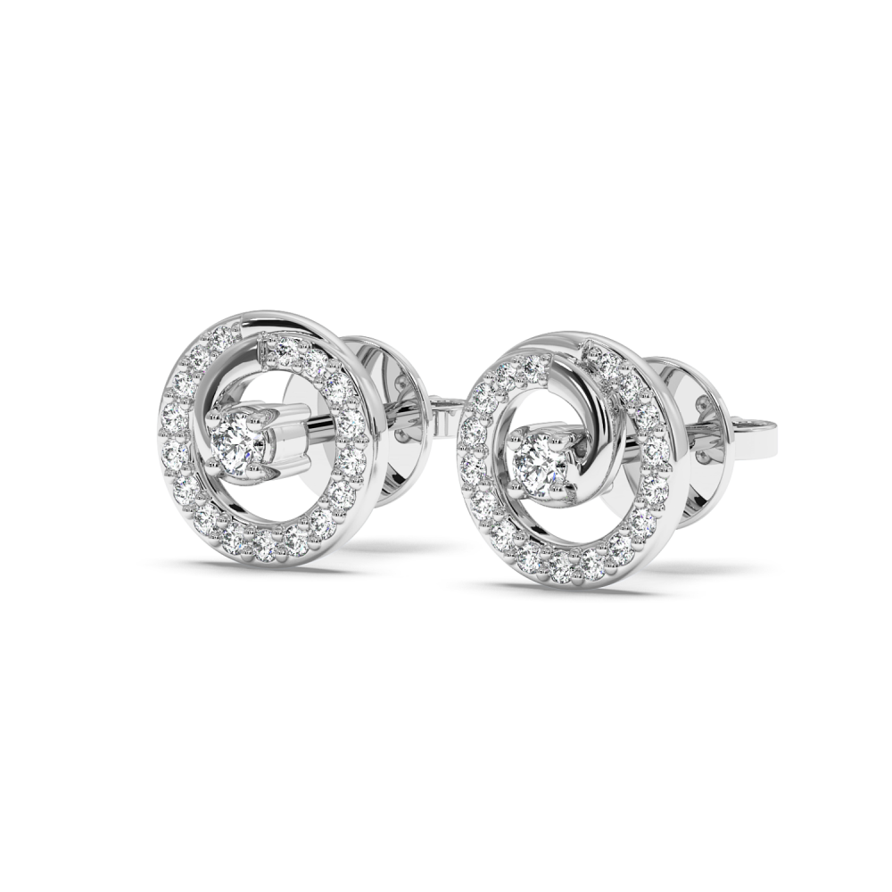 0.17 ct diamond earrings