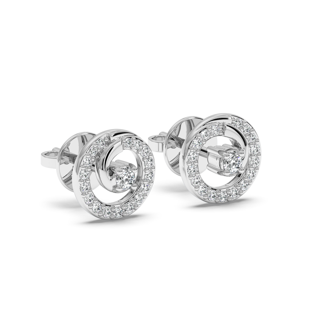 0.17 ct diamond earrings