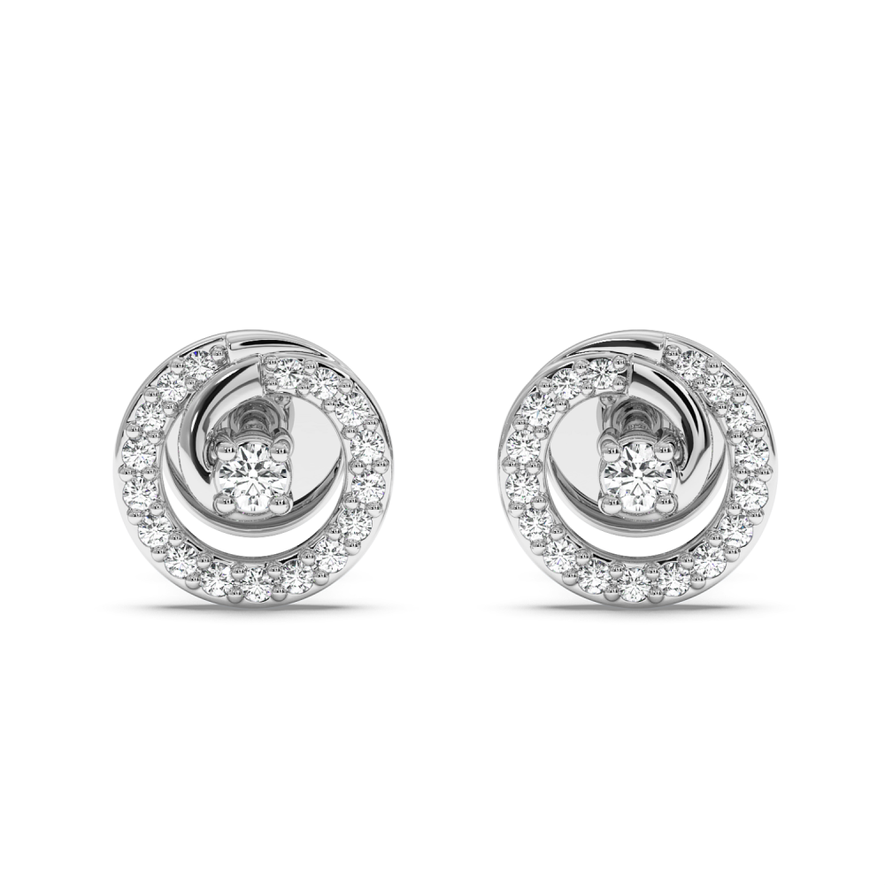 0.17 ct diamond earrings