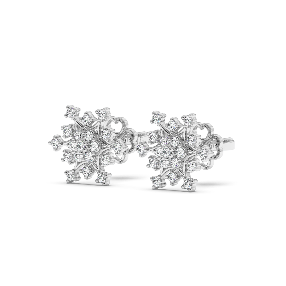 0.19 ct diamond earrings