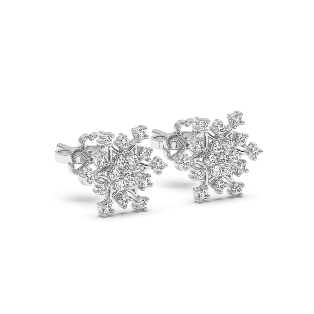 0.19 ct diamond earrings