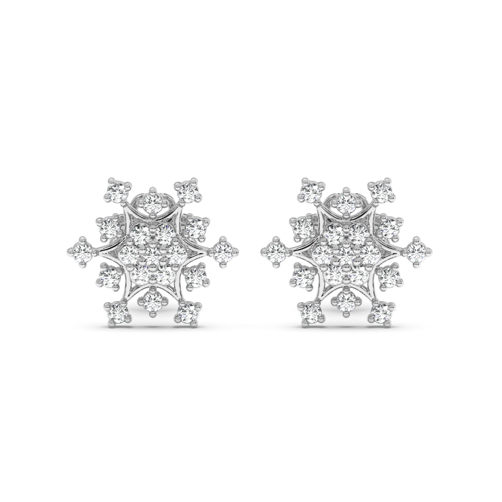 0.19 ct diamond earrings