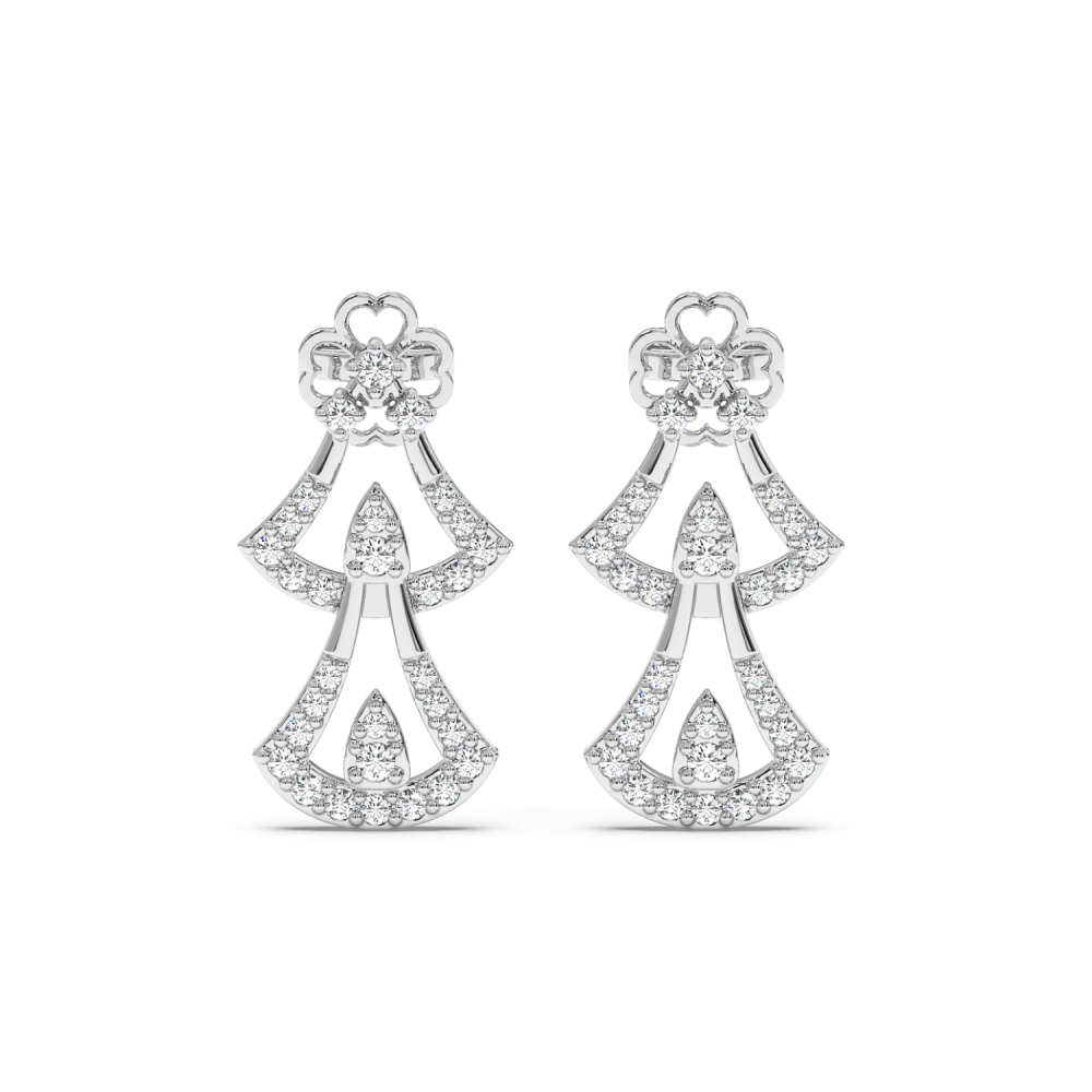 0.36 ct diamond earrings