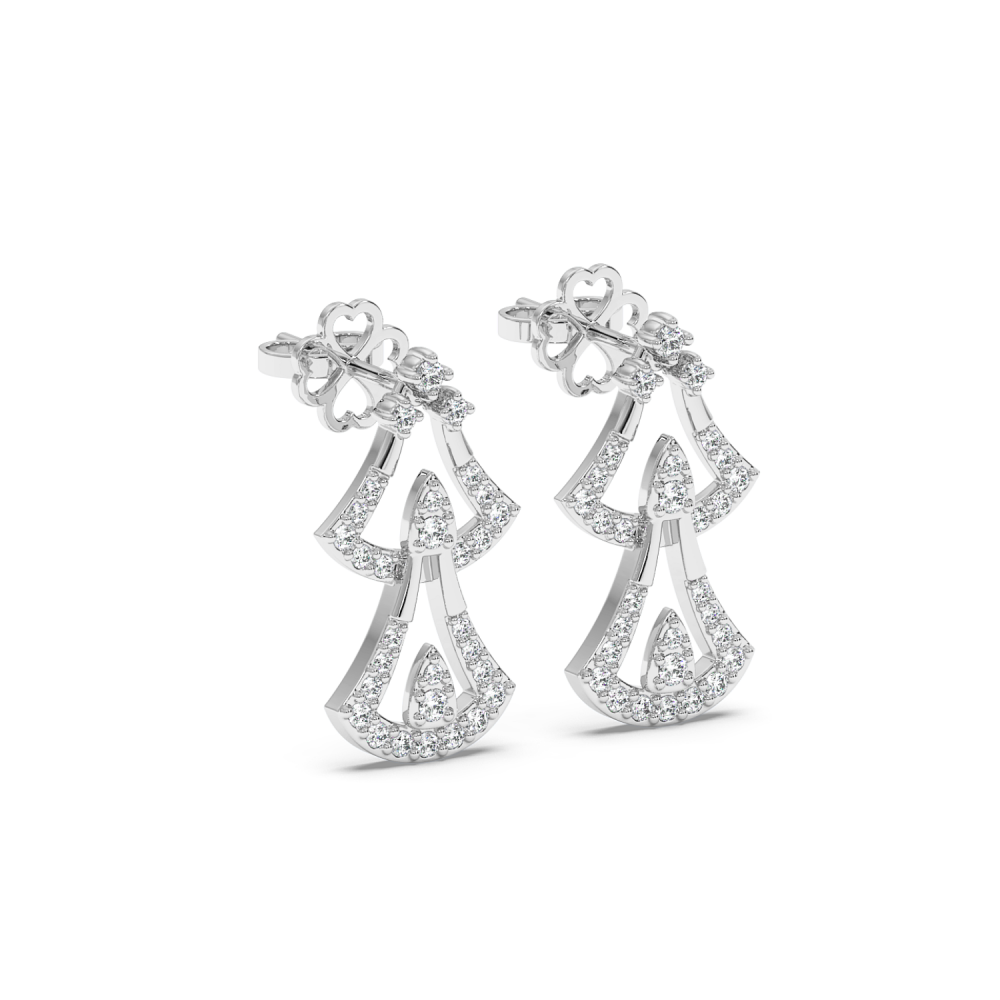 0.36 ct diamond earrings