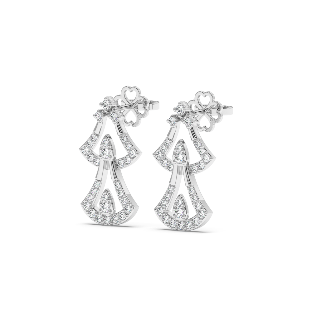0.36 ct diamond earrings
