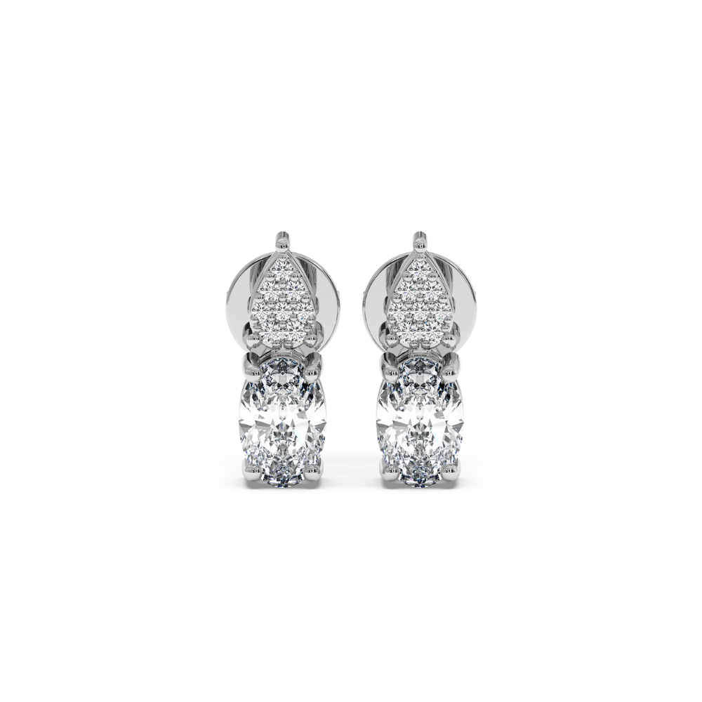 0.38 ct diamond earrings