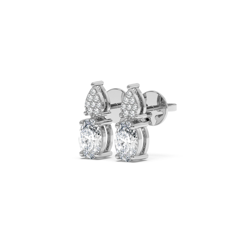 0.38 ct diamond earrings