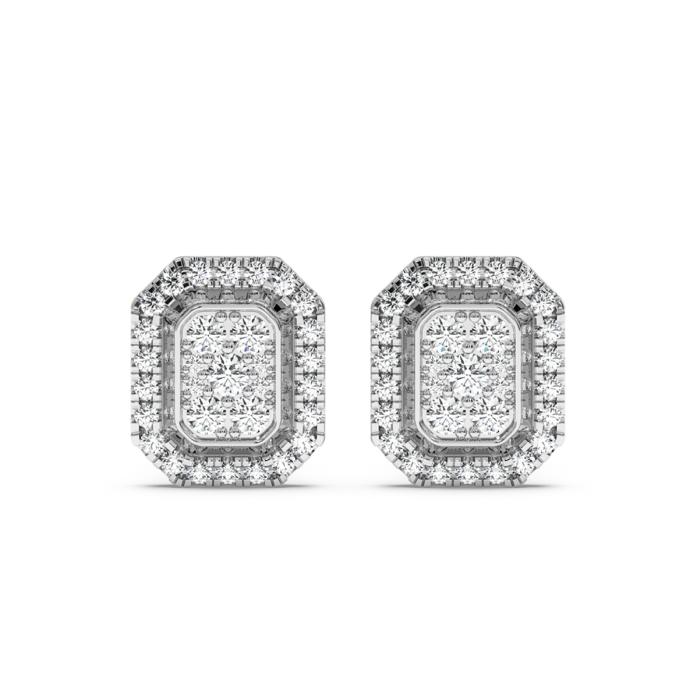 0.70 ct diamond earrings