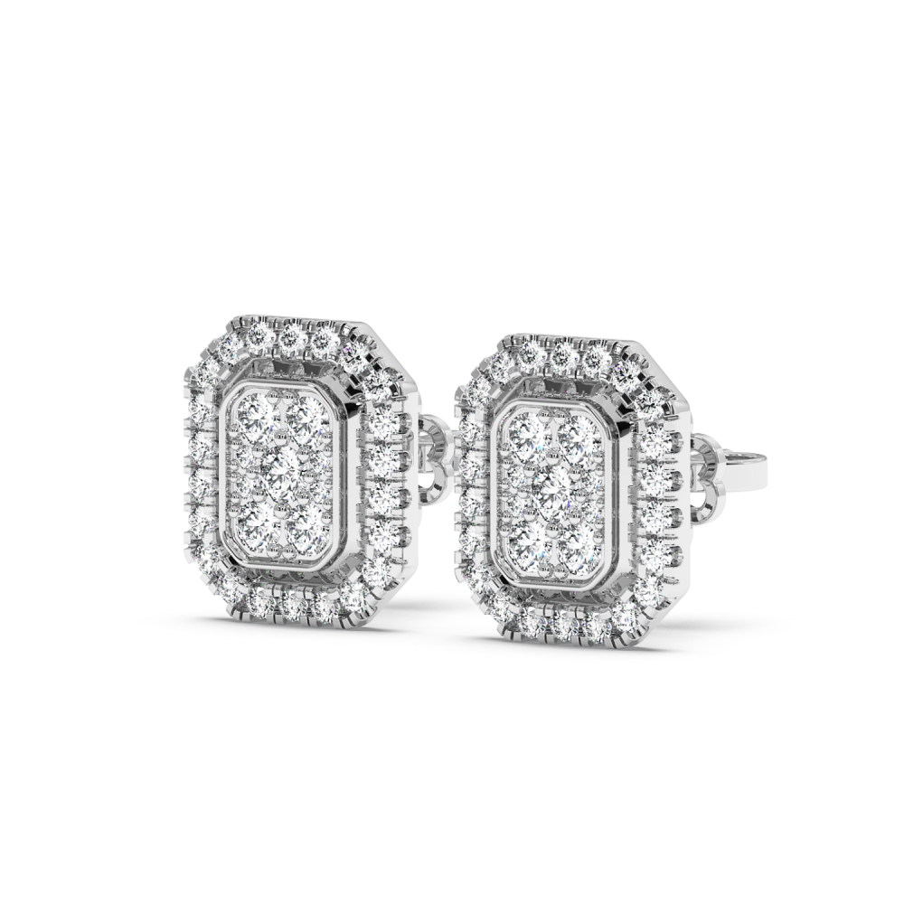 0.70 ct diamond earrings