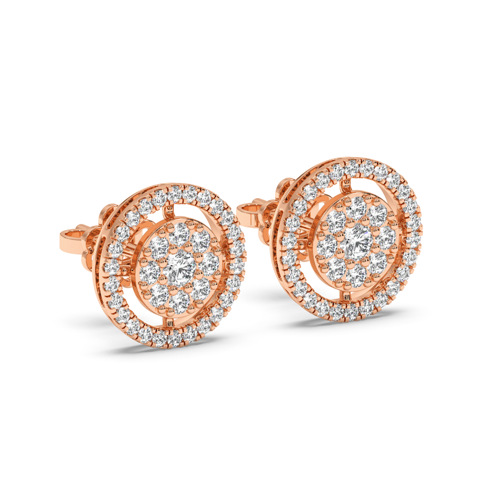 0.82 ct diamond earrings