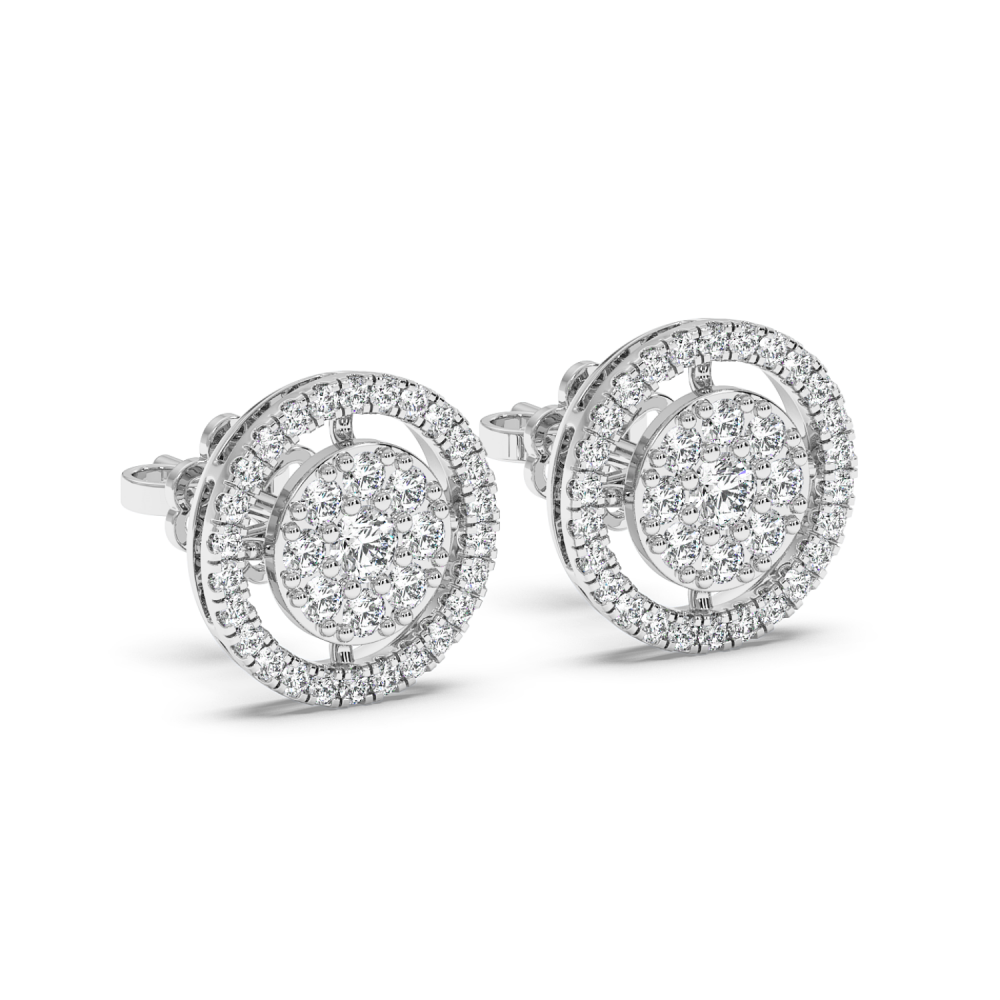 0.82 ct diamond earrings