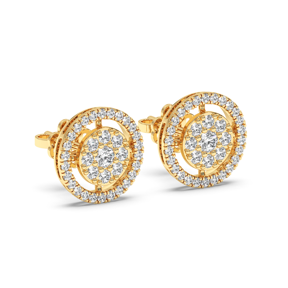 0.82 ct diamond earrings