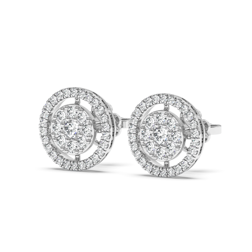 0.82 ct diamond earrings