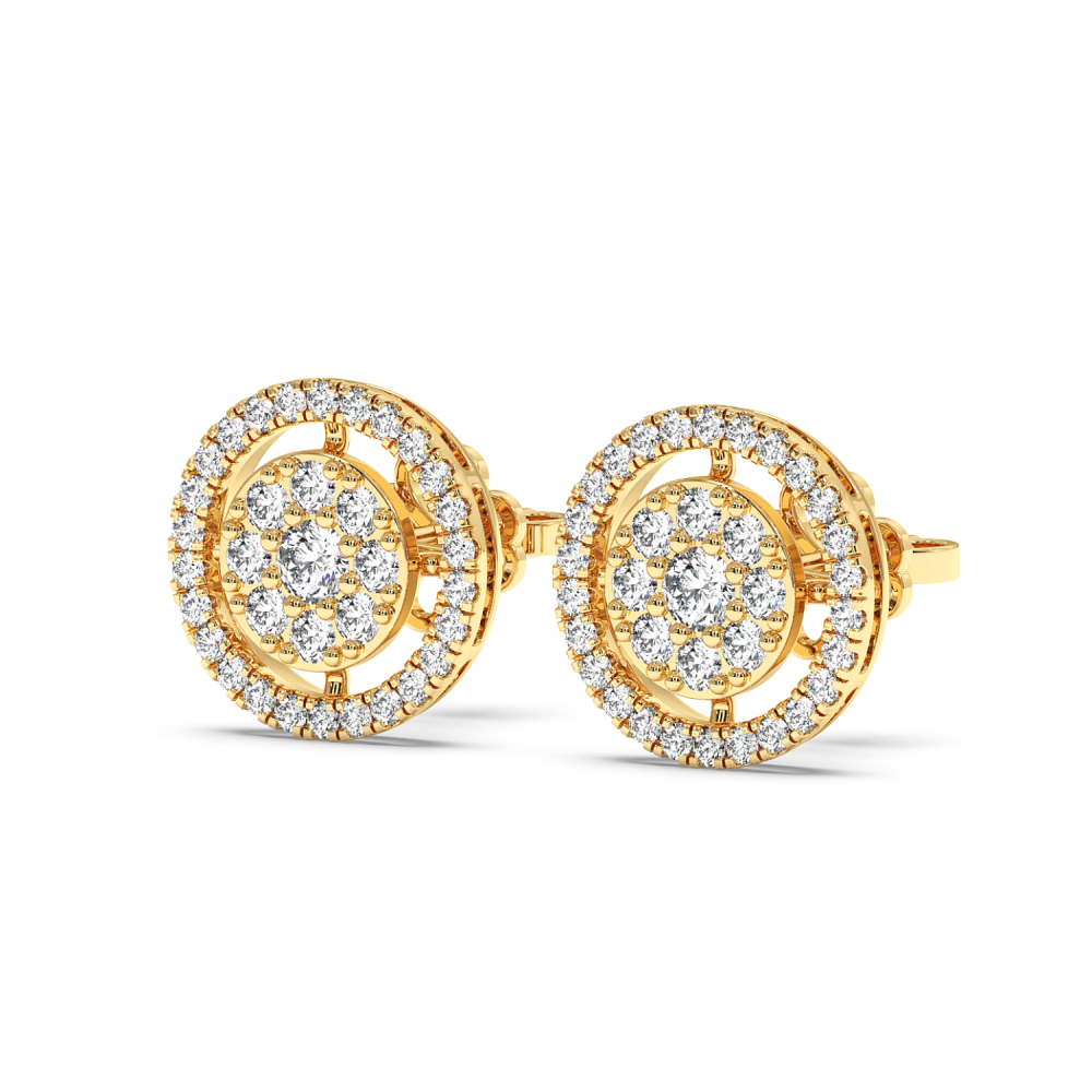 0.82 ct diamond earrings
