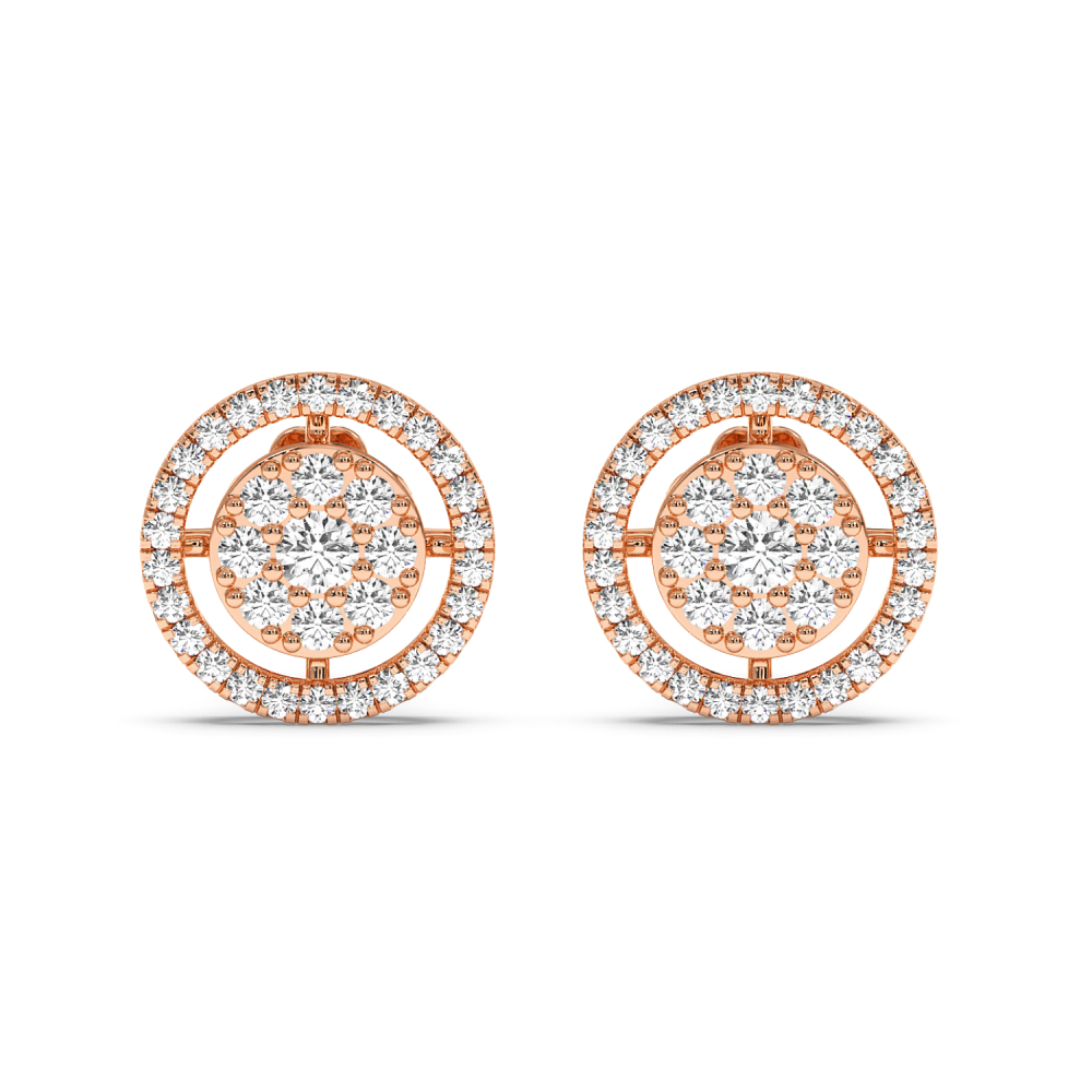 0.82 ct diamond earrings