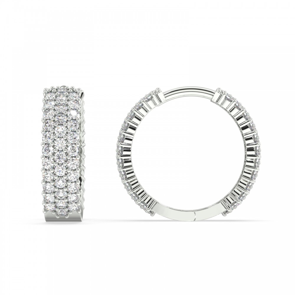 0.88 ct diamond earrings