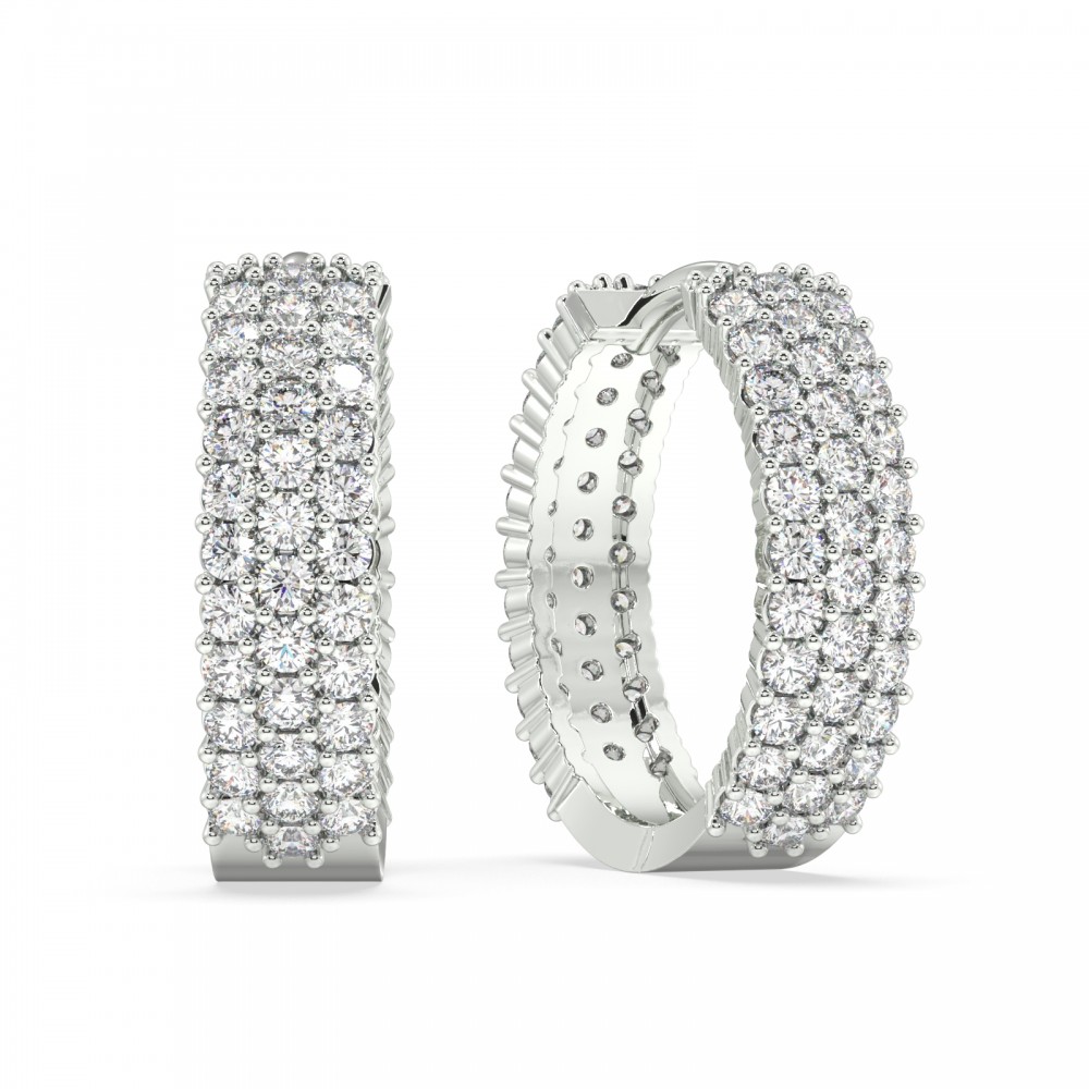 0.88 ct diamond earrings