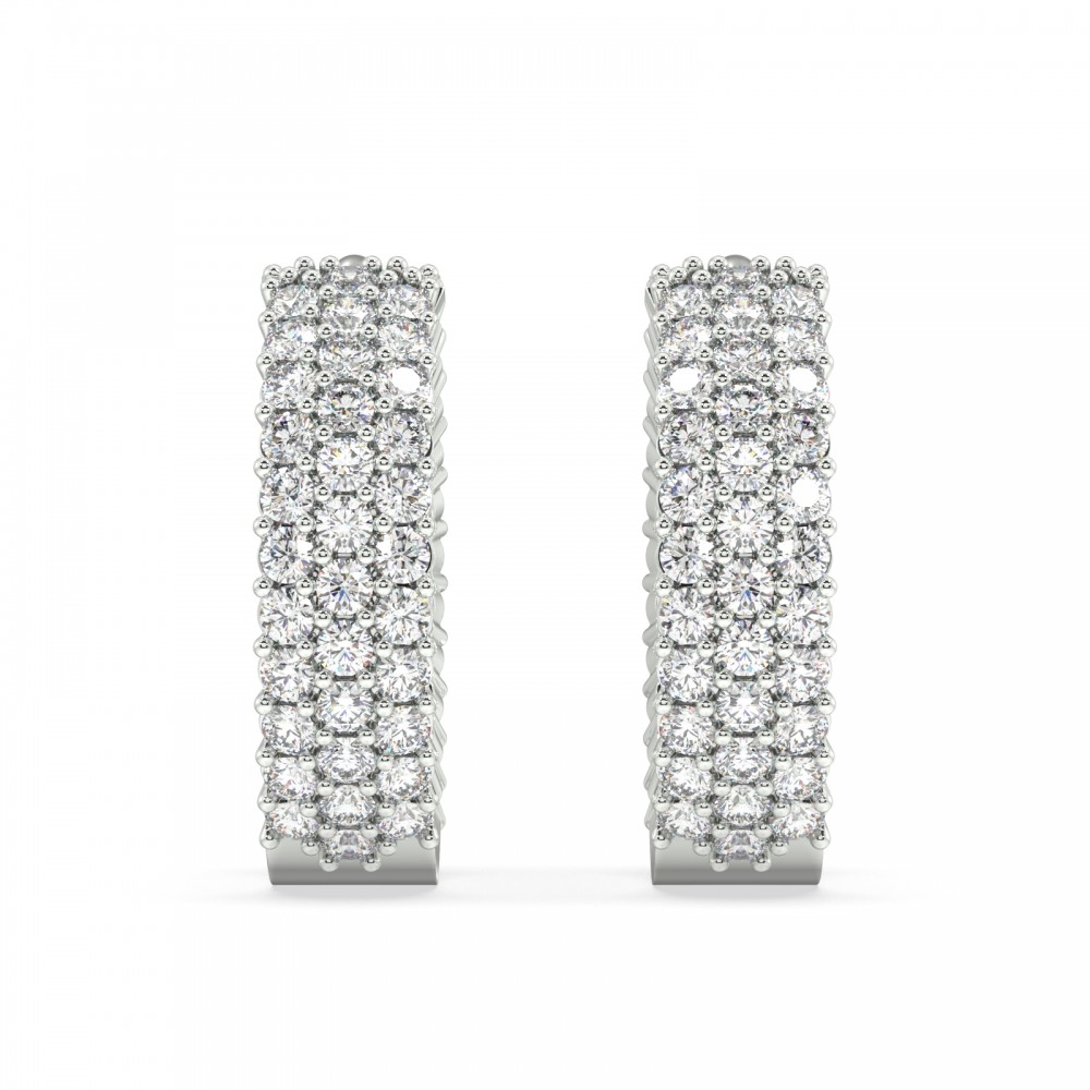 0.88 ct diamond earrings