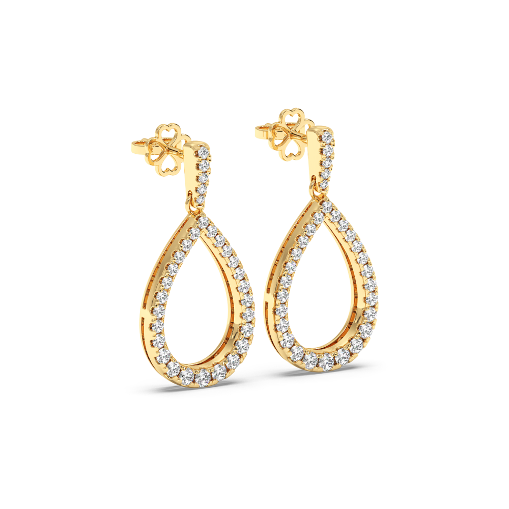 1.03 ct diamond earrings