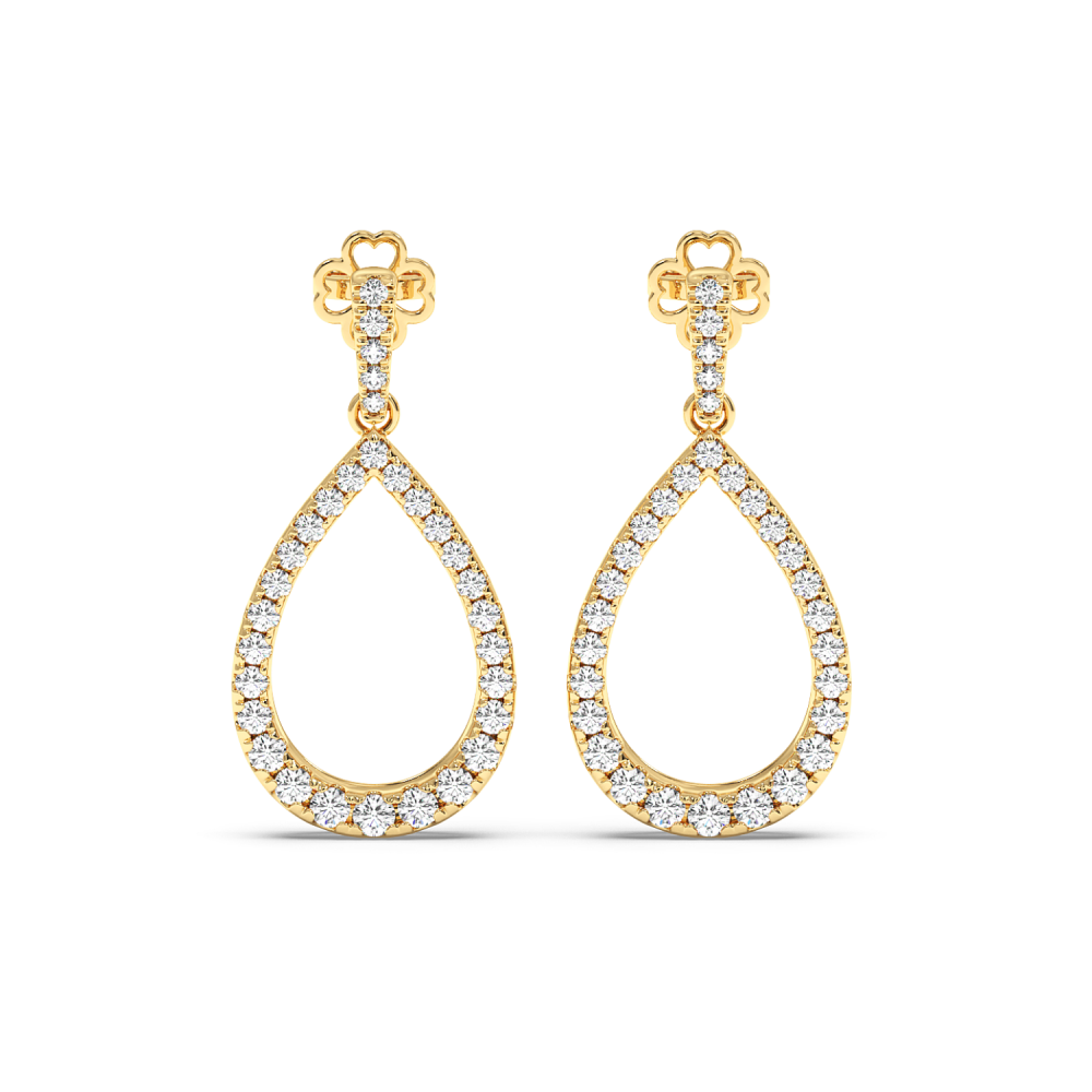 1.03 ct diamond earrings