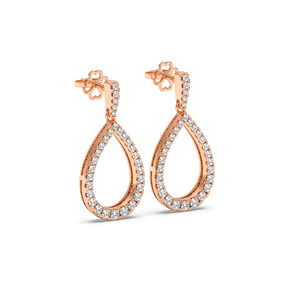 1.03 ct diamond earrings